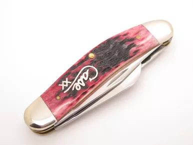'01 Case XX 6339 Tony Bose Sowbelly Stockman Cranberry Bone Folding Pocket Knife
