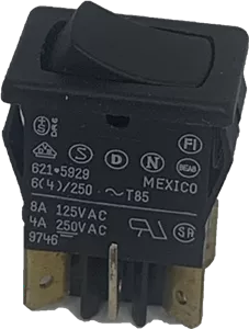 0499000036 Schumacher 2 Position Rocker Switch (6 Terminal)