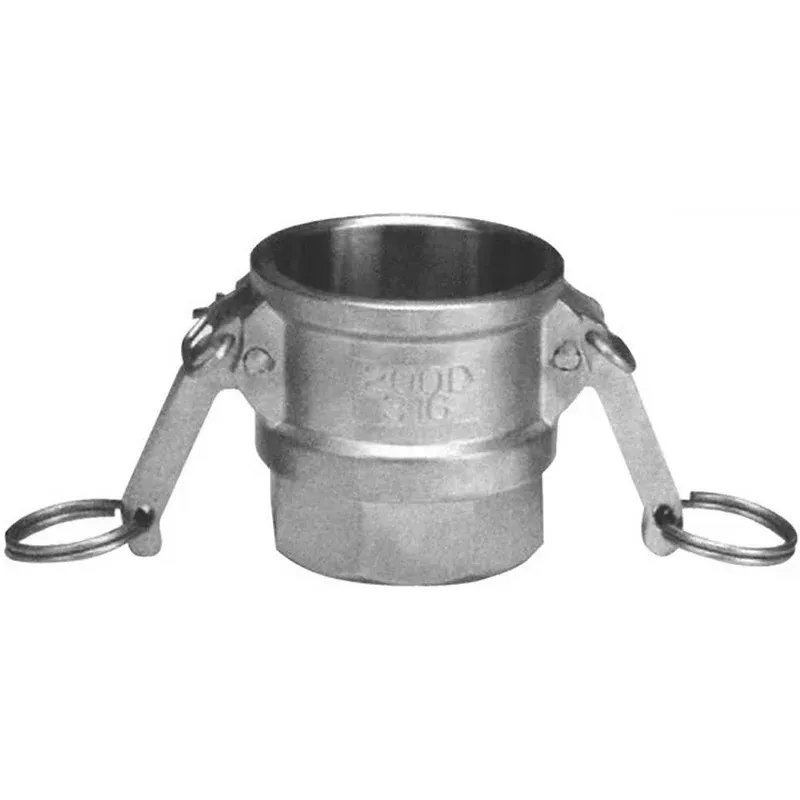 1-1/2″ Female CAM by Female Thread – Type D – 316 Stainless Steel – Part #: D150-SS