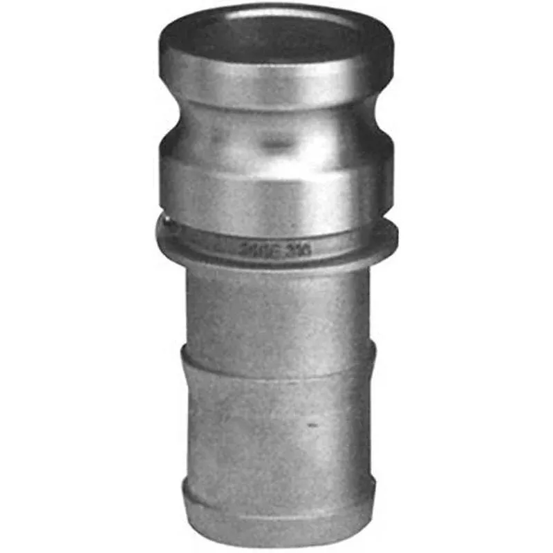 1-1/4″ Male CAM by Hose Shank – Type E – 316 Stainless Steel – Part #: E125-SS