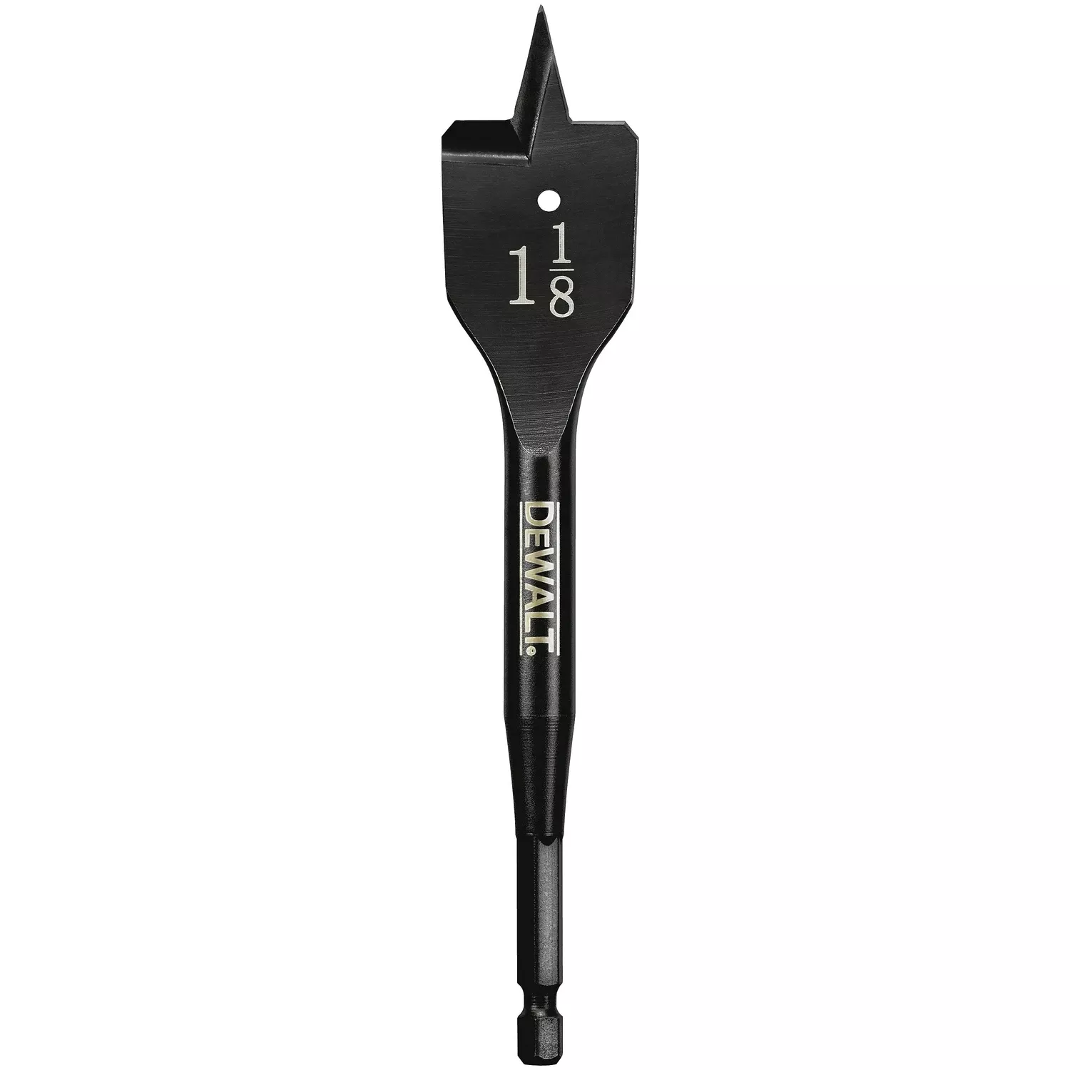 1-1/8 In. X 6 In. L Carbon Steel Spade Bit Hex Shank 1 Pk