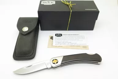 '15 Buck 500 Duke Buffalo Spade Poker Card Limited Folding Lockback Pocket Knife