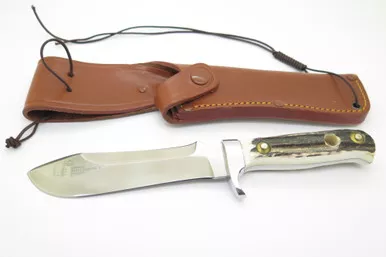 '98 Puma 11 6374 White Hunter II Solingen Germany Stag Fixed Blade Hunting Knife