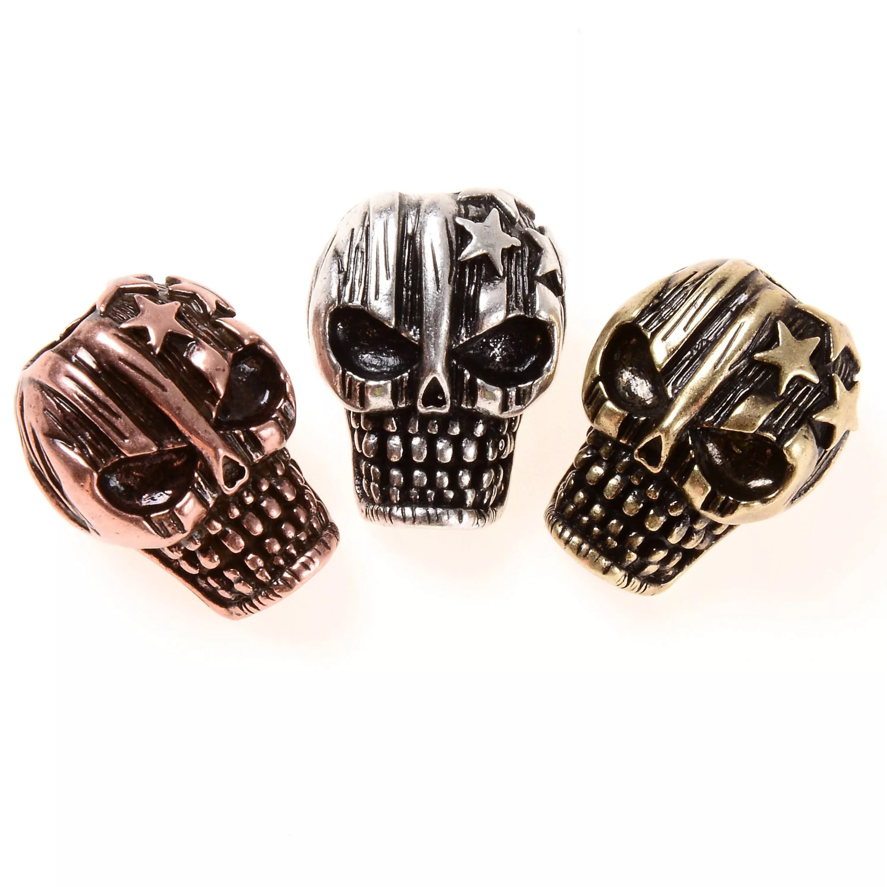 Antique Skull Head Paracord Beads