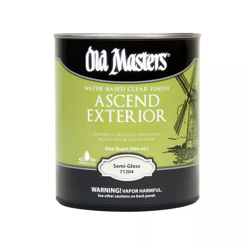 Ascend Exterior, Water-based, Semi-gloss, Clear, 1-qt.