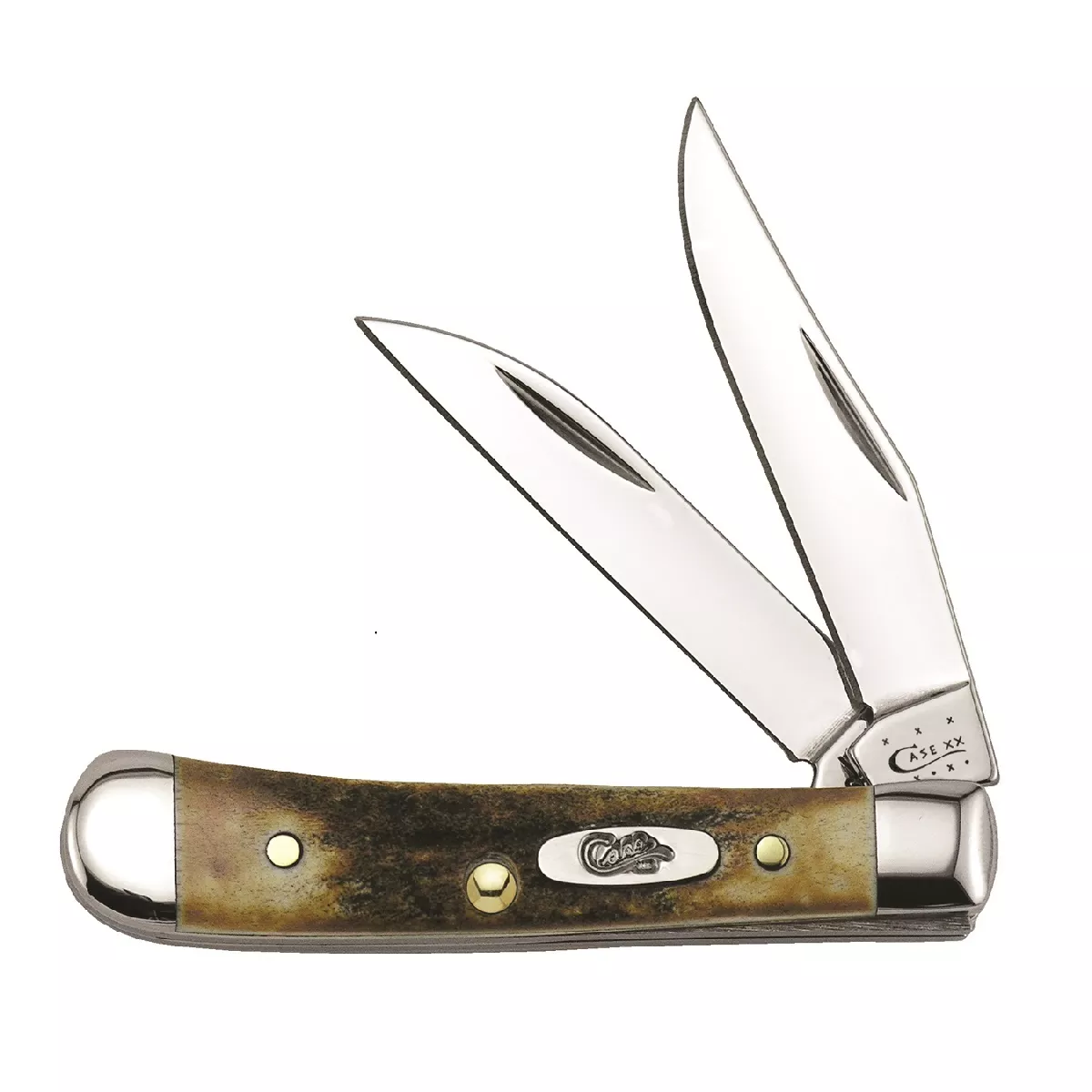 C5968 W.R. Case Burnt Stag Tiny Trapper (52154Wss)