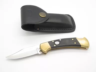 (Pre-Owned) 2020 Buck 112 Ranger Auto 420HC Ebony Automatic Lockback Folding Hunter Knife