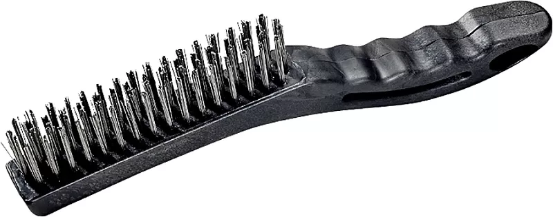 Sj3134 Plastic Shoe Handle Wire Brush With Steel Bristles For Heavy-duty Cleaning