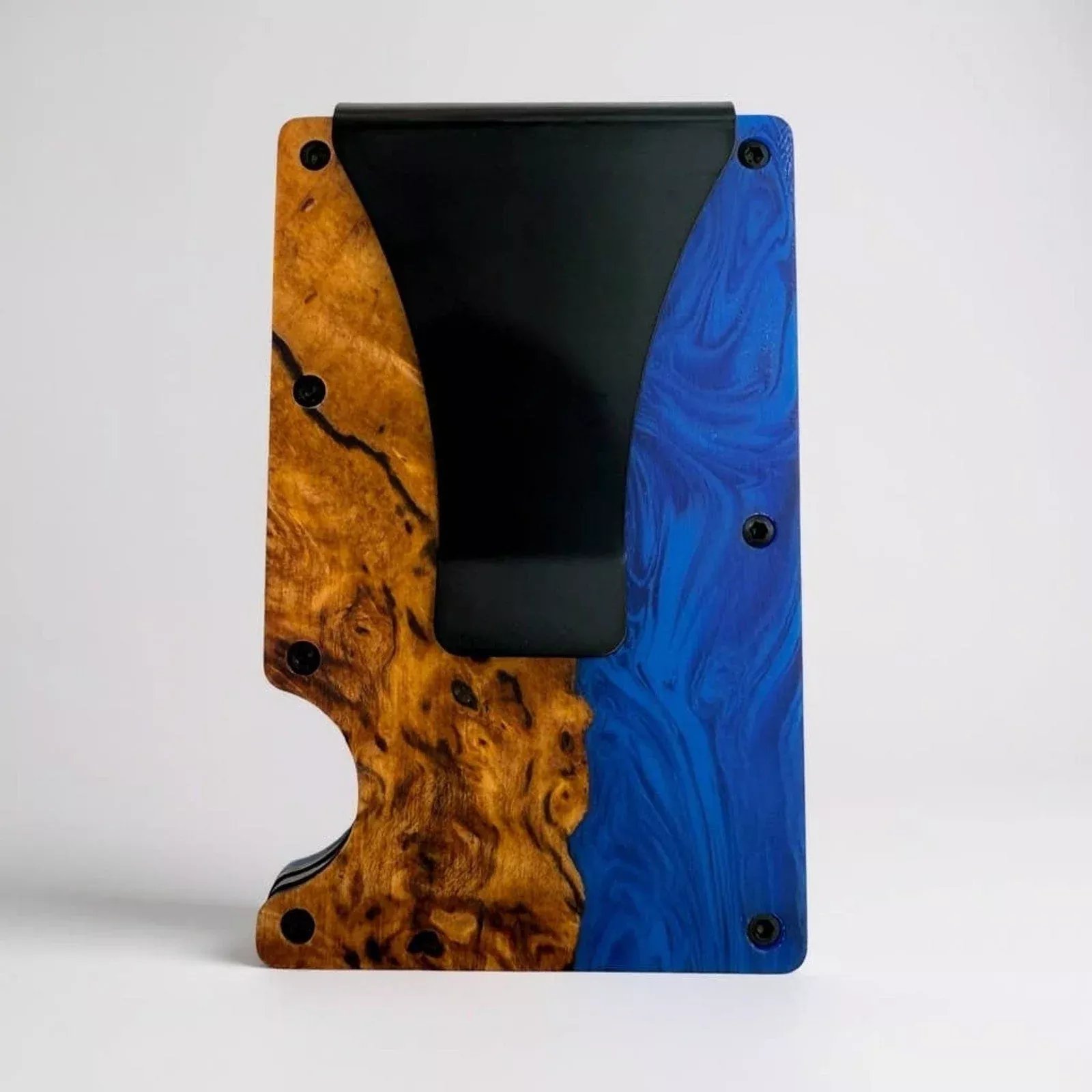 Slim Card Holder PLUS Money Clip - UNIQUE Resin Design
