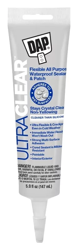 Ultra Flexible Sealant, Clear, 5 Oz.