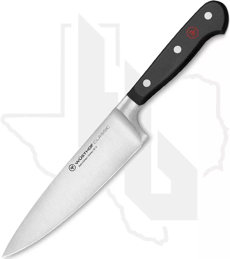 Wusthof Classic 6 in. Chef's Knife 1040100116 - Black