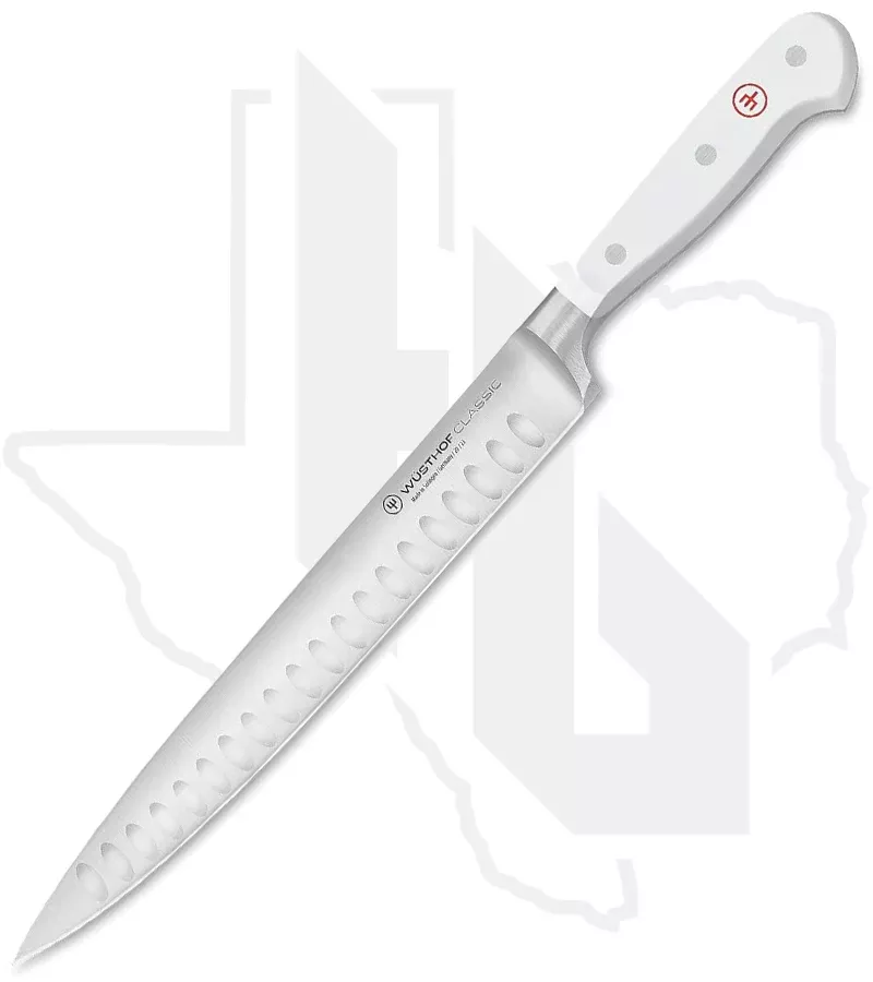 Wusthof Classic 9 in. Carving Knife 1040200823 - White, Hollow Edge