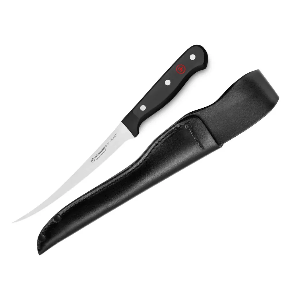 Wusthof Gourmet 7" Fish Fillet Knife with Leather Sheath