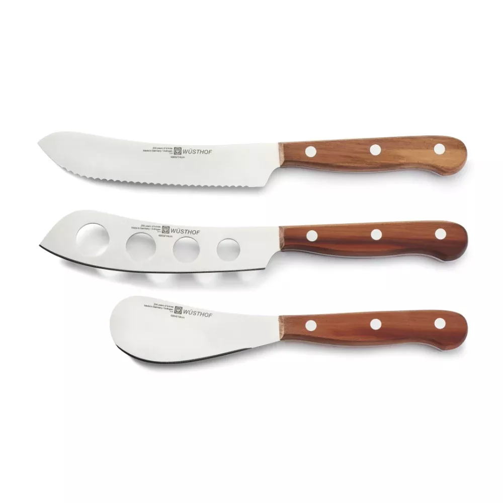 Wusthof Three-Piece Plum Charcuterie Knife Set