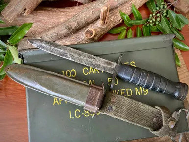 WW2 US CASE M4 BAYONET FOR M1 CARBINE ~ Rare