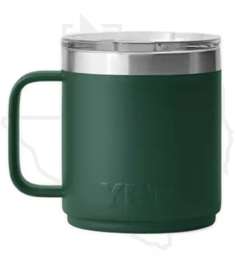 YETI 10oz Mug 21071507356 - Black Forest Green, Ceramic Lined