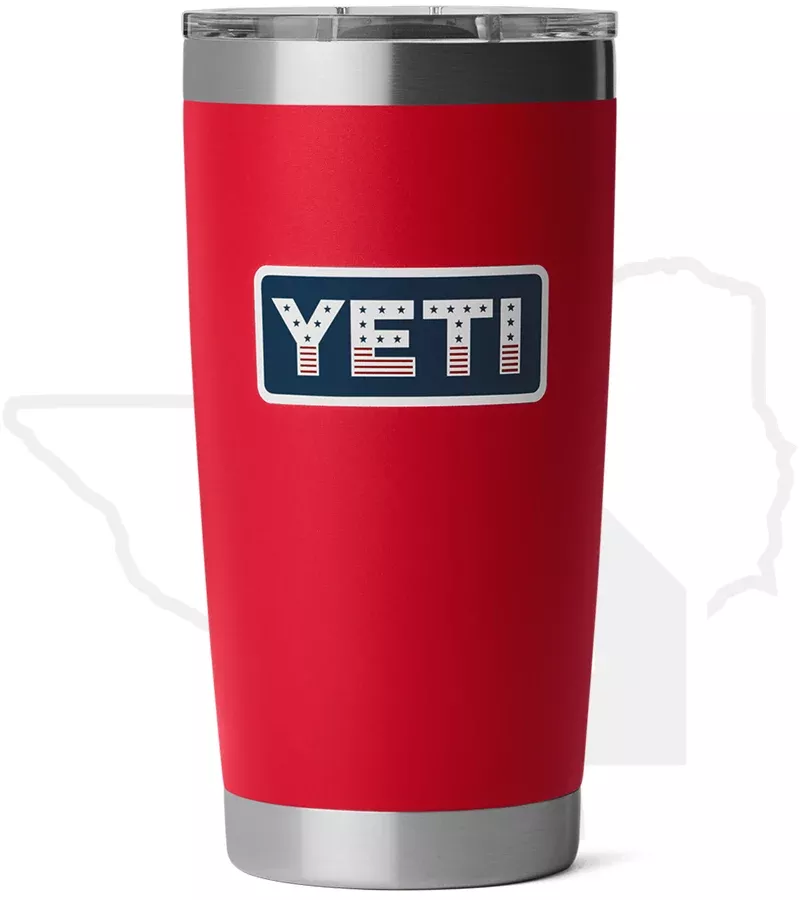 YETI 20oz Tumbler 21071508694 - Red/Badge
