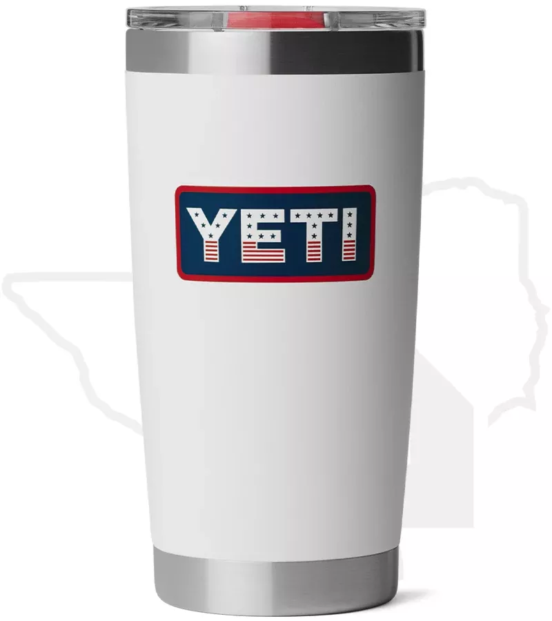 YETI 20oz Tumbler 21071508695 - White/Badge