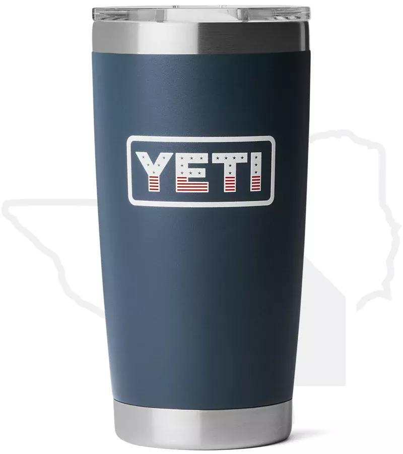 YETI 20oz Tumbler 21071508696 - Navy/Badge