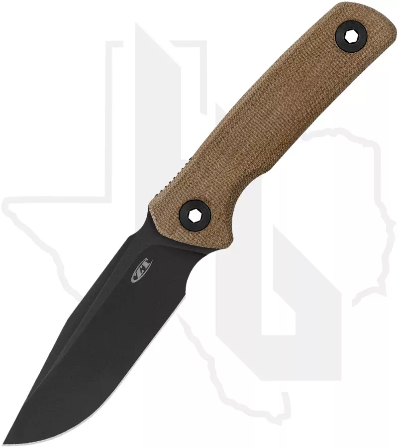 Zero Tolerance 0004 - Natural Micarta, Dark Bronze Cerakote