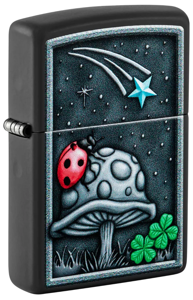 Zippo Black Ladybug Design Lighter