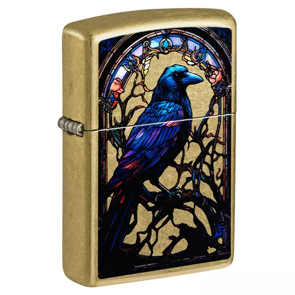 Zippo Brass Blackbird Design Lighter