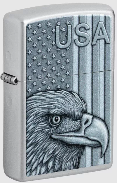 Zippo Chrome Eagle USA Lighter