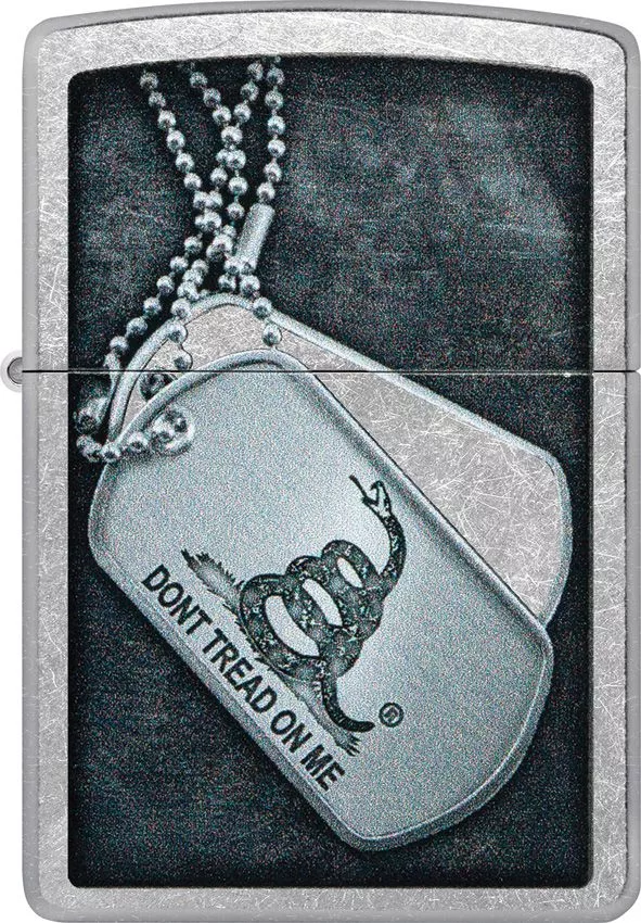Zippo Don't Tread On Me Dogtags Lighter