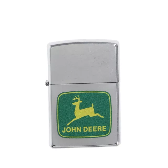 Zippo John Deere Leaping Deer Design Chrome Lighter