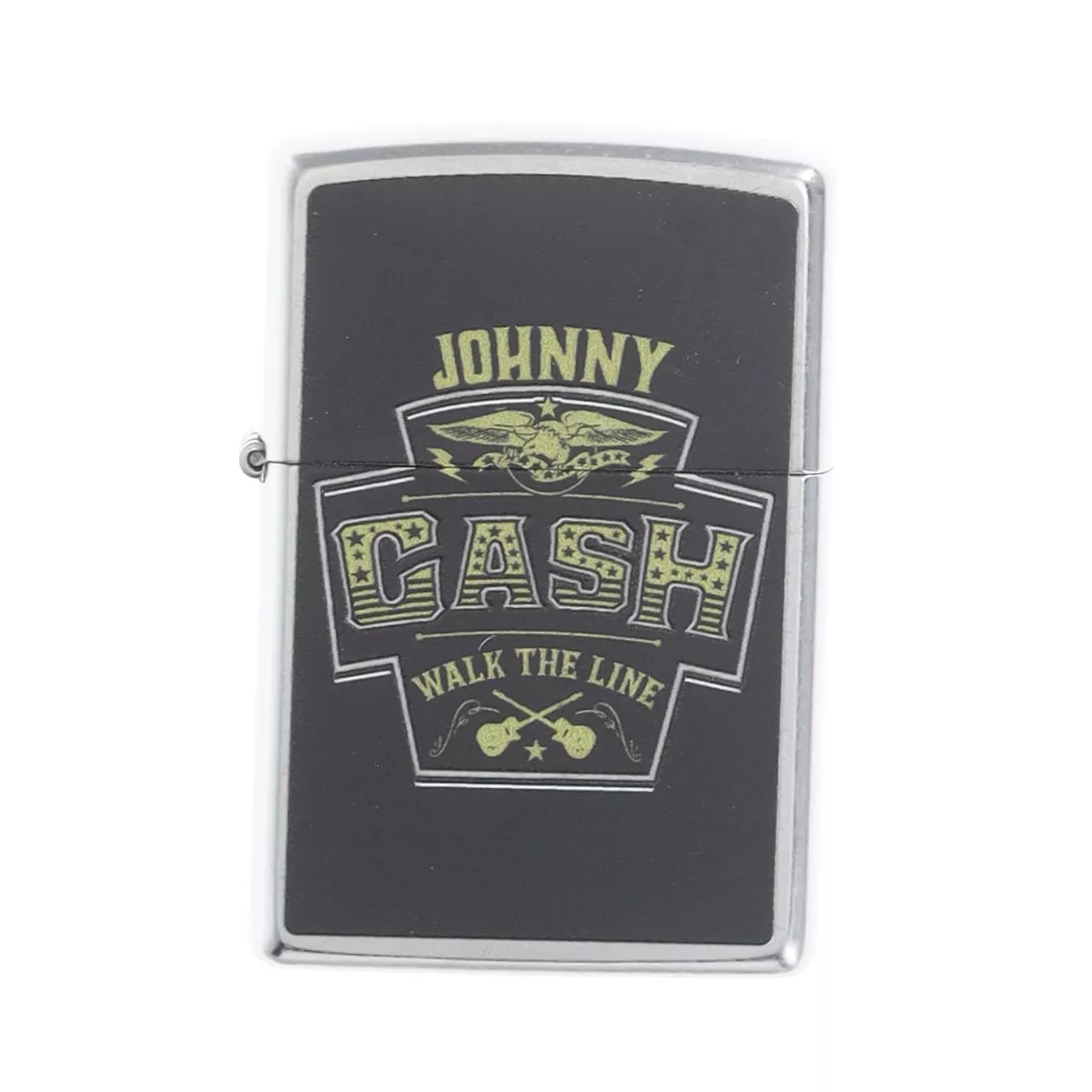 Zippo Johnny Cash Street Chrome Lighter