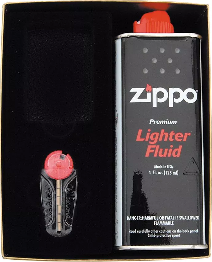 Zippo Lighter Fluid and Flint Dispenser Gift Set
