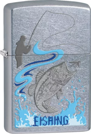 Zippo Man Bass Fishing Lighter
