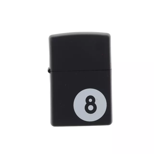 Zippo Matte Black 8 Ball Lighter