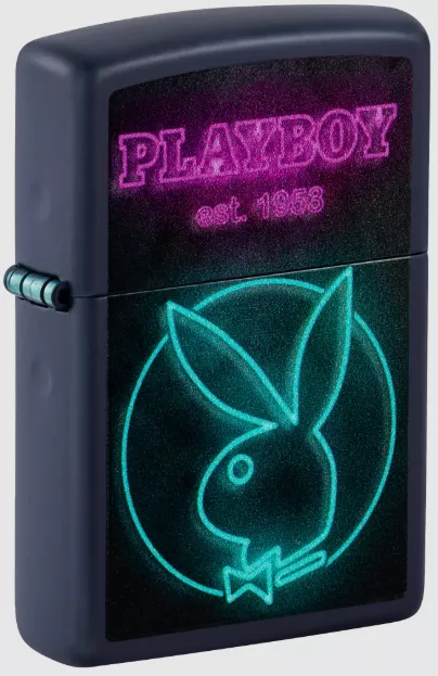 Zippo Neon Purple and Blue Playboy Lighter