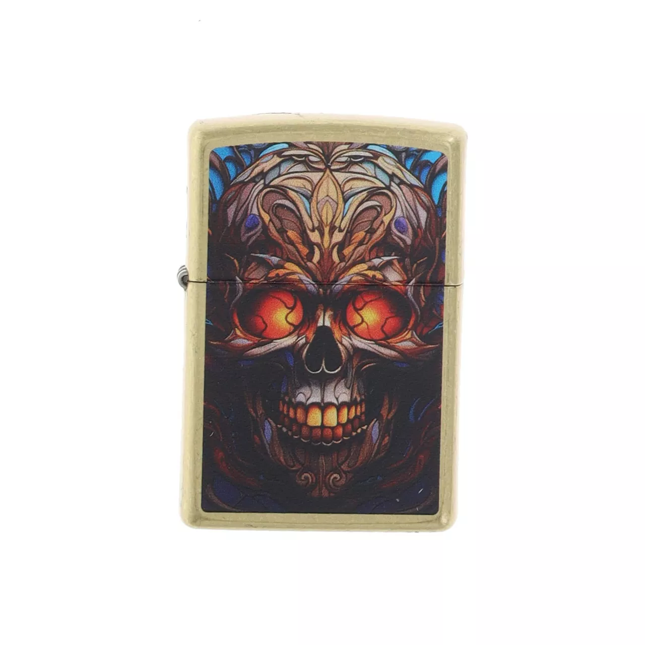 Zippo Stained Glass Skull Design Lighter