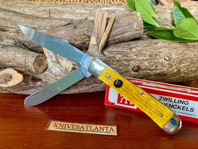 Zwilling J.A. Henckels HK-0005-YB Yellow Bone Trapper ~ Vintage