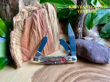 ZWILLING J.A. HENCKELS HK 3 S Genuine Stag ~ Stockman ~ Vintage